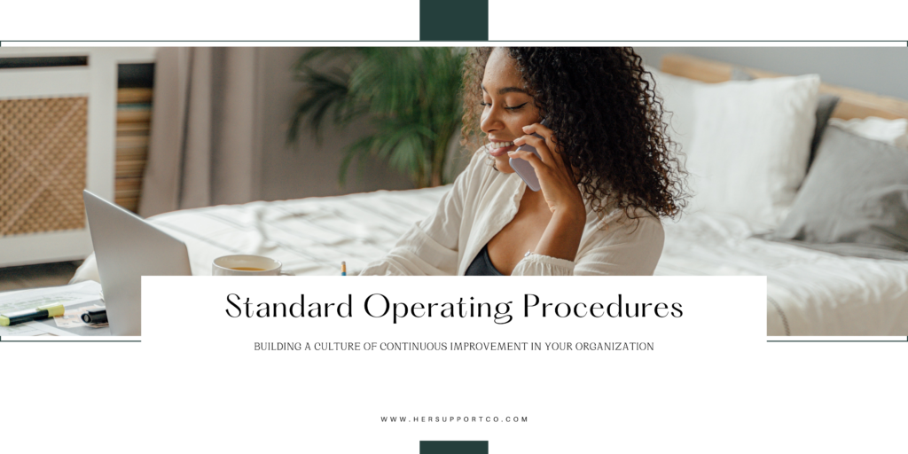 Standard Operating Procedures SOPs